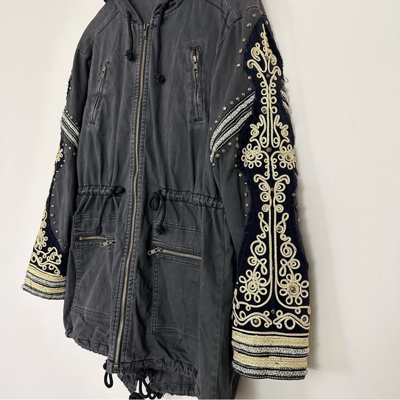 Free People Golden Quills Military Parka in Gray - Picture 6 of 15